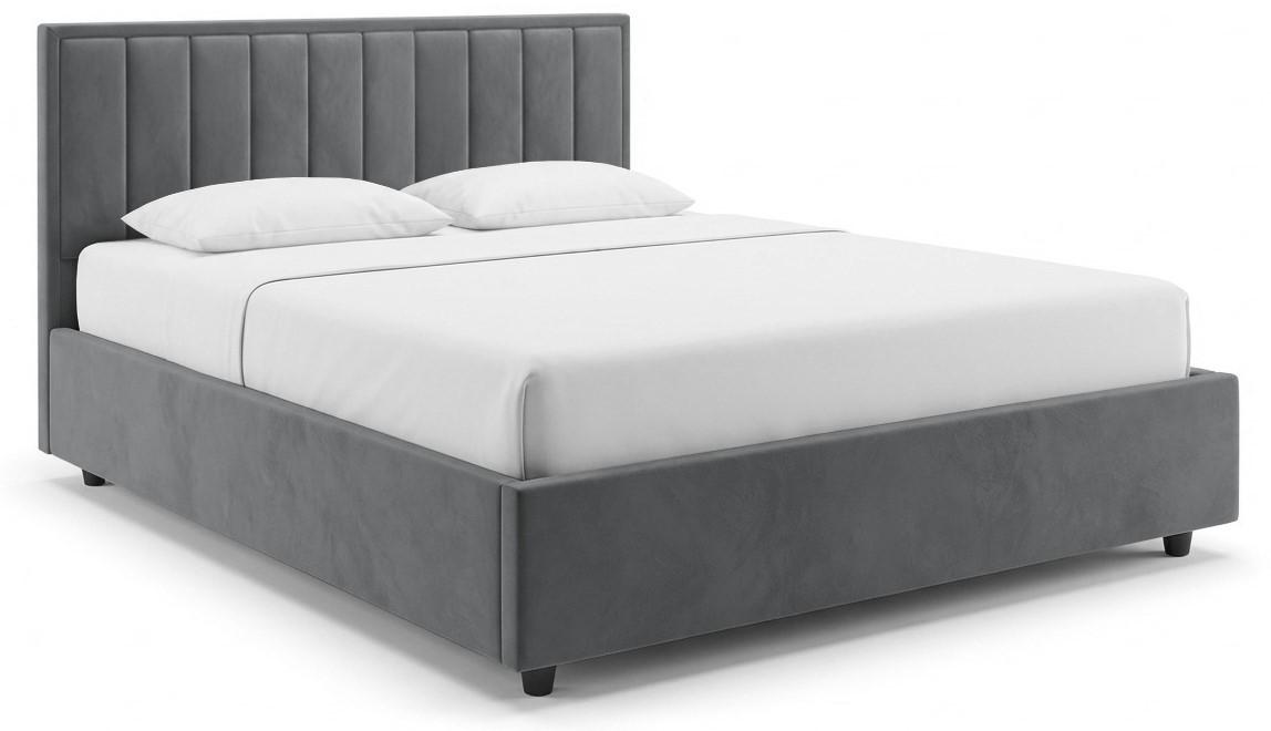 Кровать Alcantara Pulsar 120x200 Темно Серый
