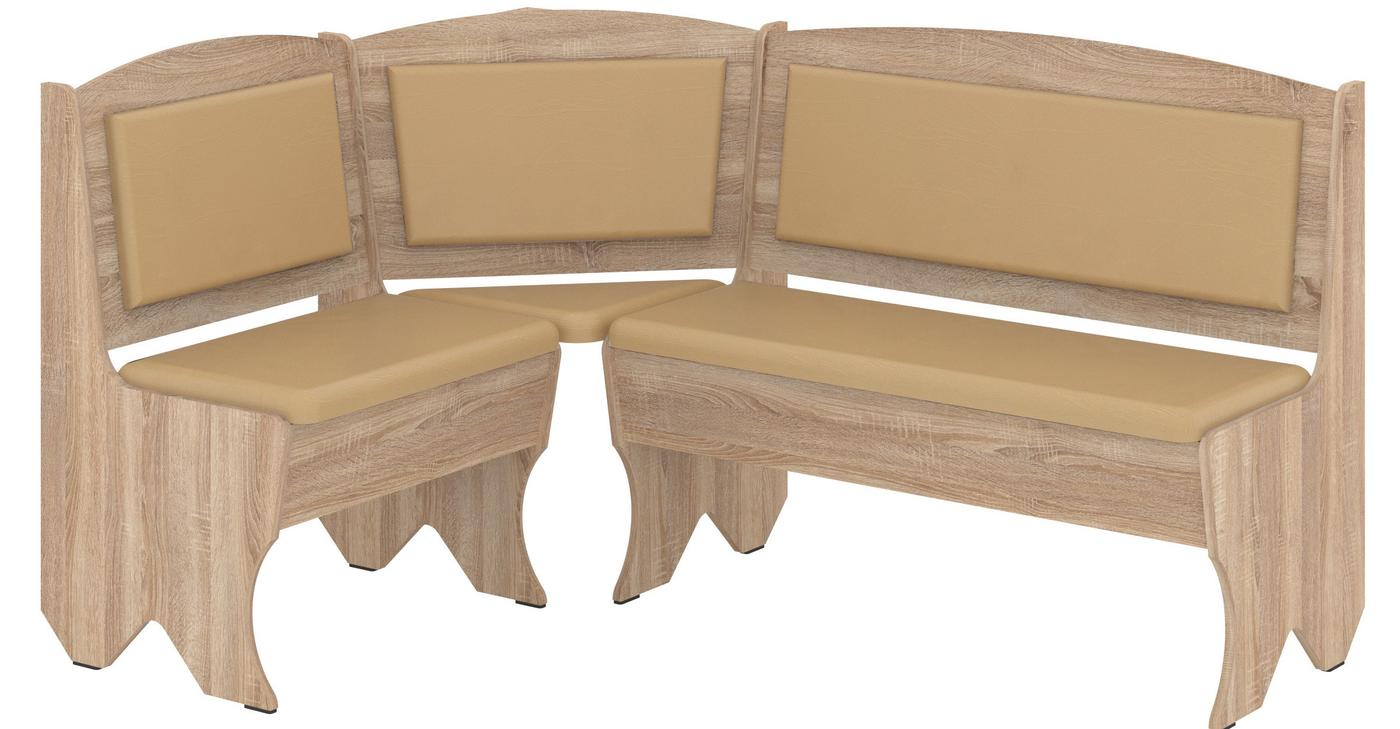 Кухонный уголок Pehotin Император Дуб Сонома/Кофе (без стола и табуретов)