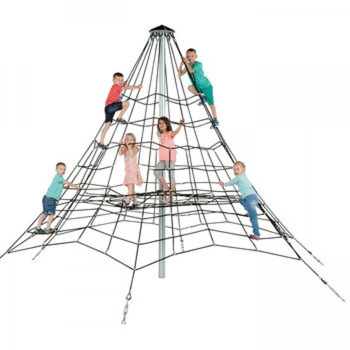 Set pentru joaca PlayPark Piramida din frânghia armată – 2,7m