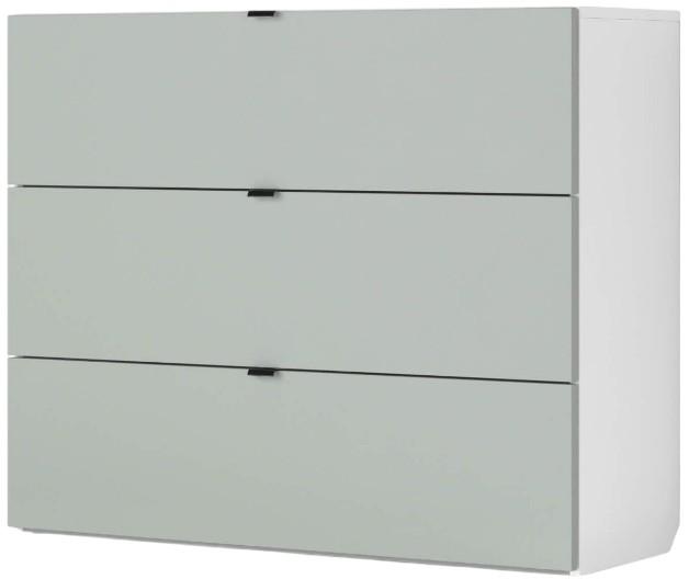 Comoda Fabrik Home Hardy 3S Frasin Alb / Gri Mat