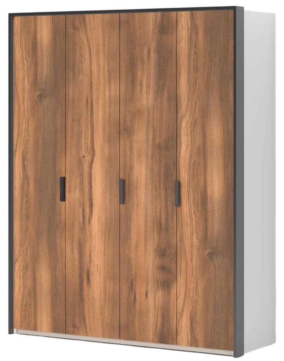 Dulap Fabrik Home Marshal Alb / Stejar Barroko