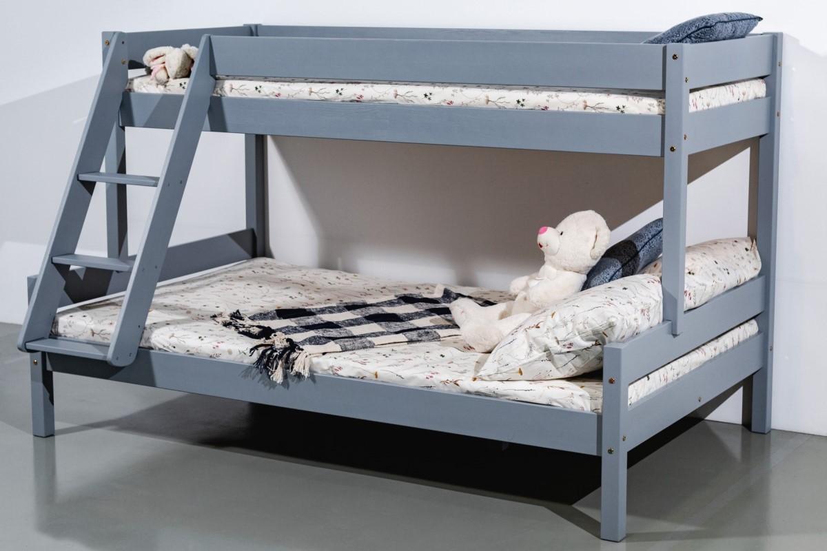 Детская кровать MobiCasa Mira 80/120x200 Серый