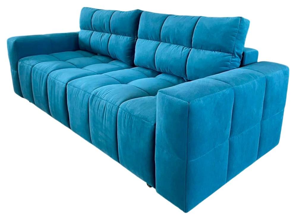 Canapea StarM Neo (2.47x1.08 m / 2x1.52 m) Velur Albastru