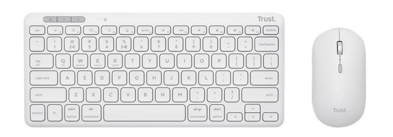Набор Клавиатура + Мышь Trust Lyra Multi-Device White