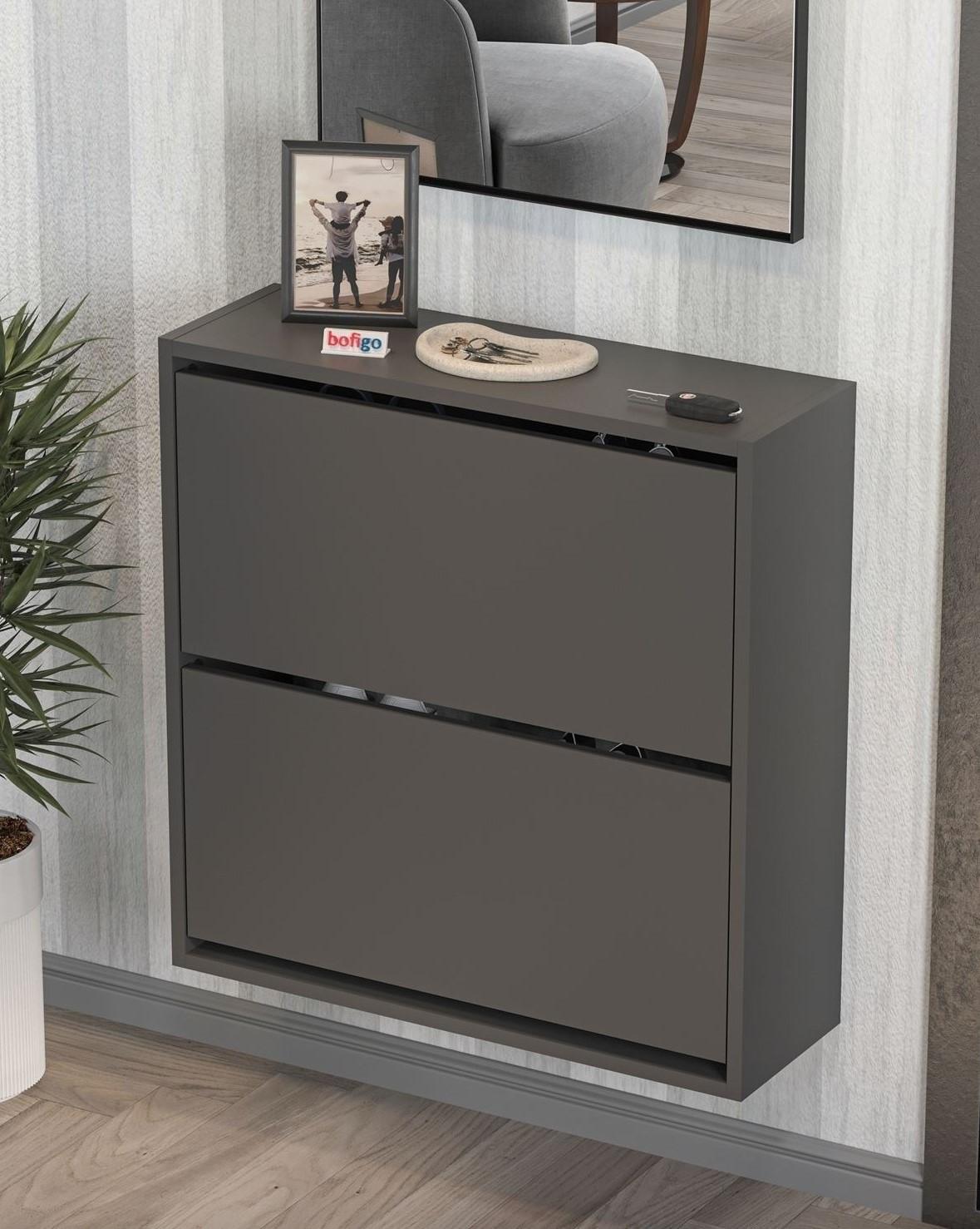 Dulap pentru incaltaminte Bofigo 18-02-08 Anthracite