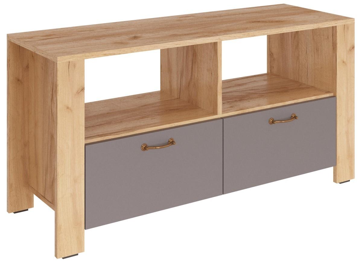 Tumba pentru televizor ML Mobila Vega Nr.8 RTV Stejar Auriu/Antracit