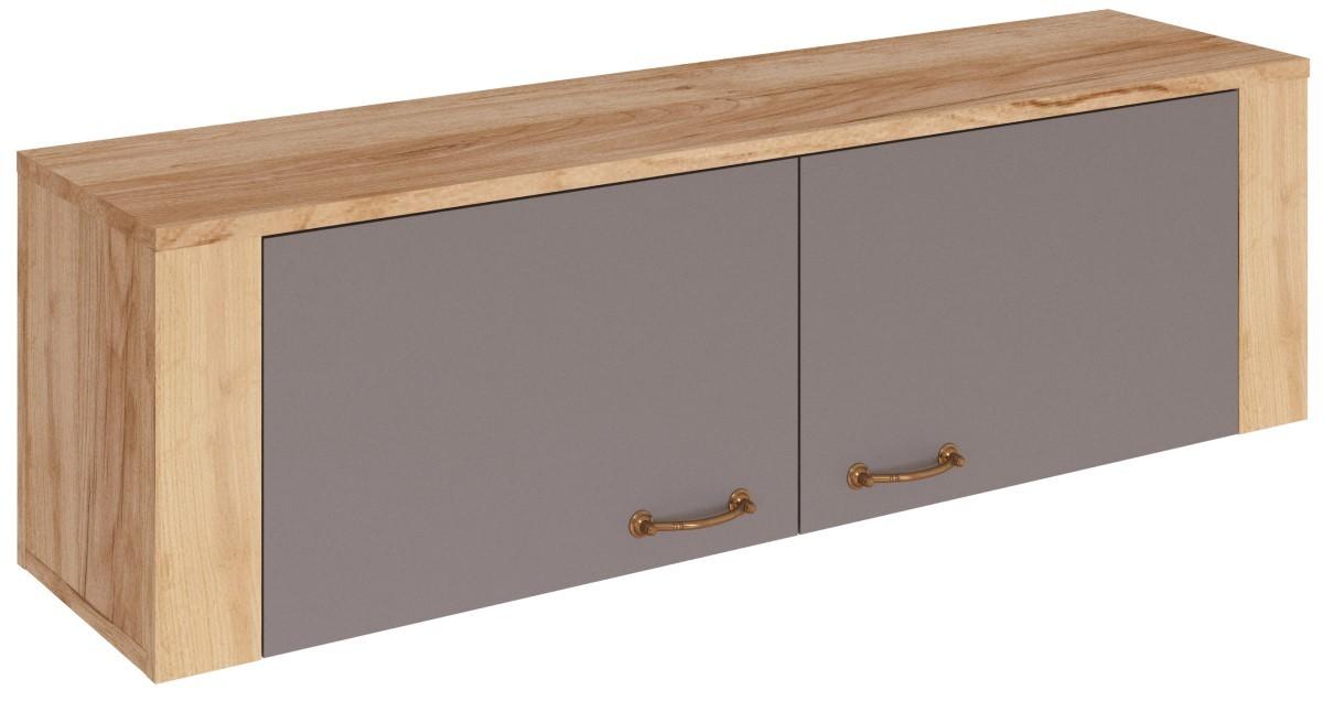 Полка на стену ML Mobila Вега №7 Дуб Золотой/Антрацит