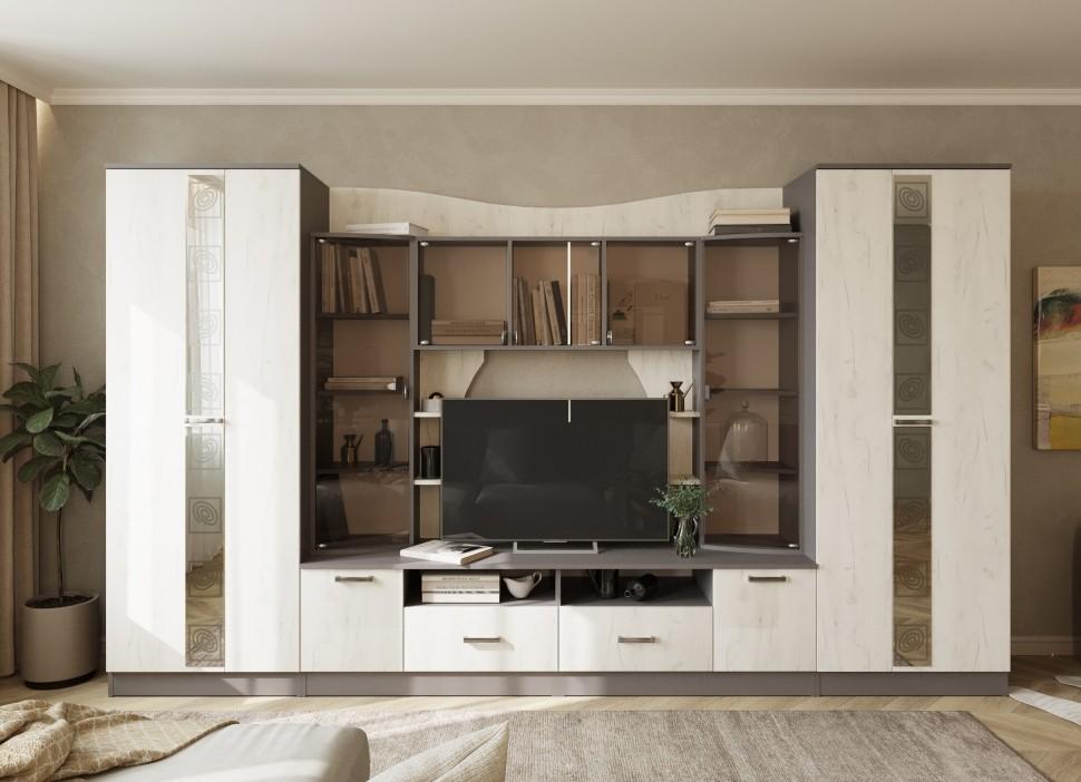 Living ML Mobila ML-8 Antracit/Stejar Craft Alb