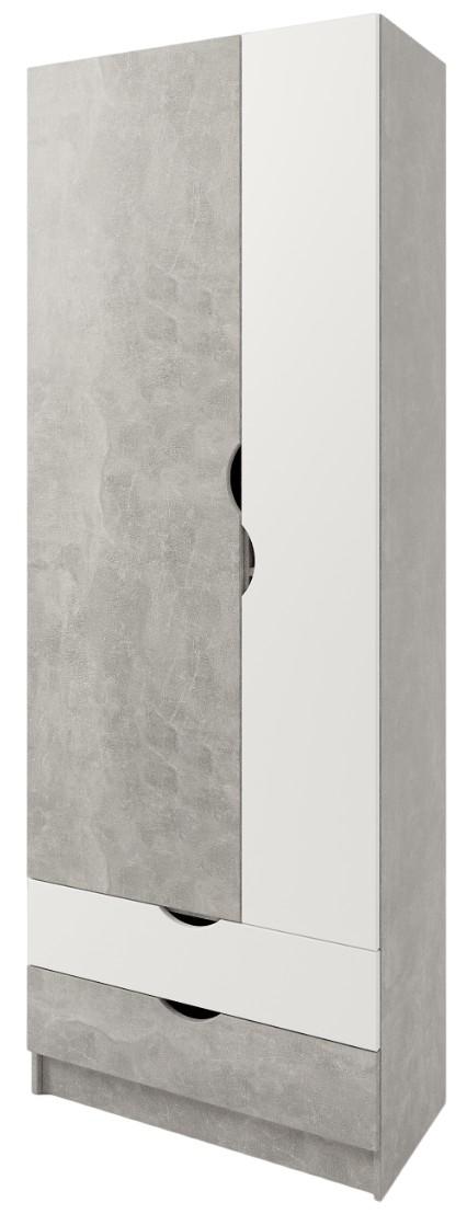 Детский шкаф ML Mobila Юниор 5 Ателье Светлый/Белый