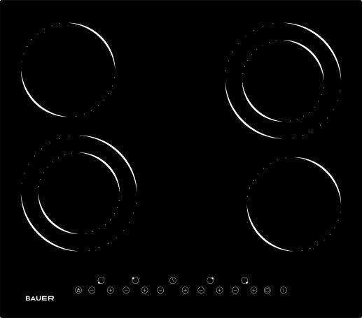 Встраиваемая варочная панель электрическая Bauer PR 6042ET-A1