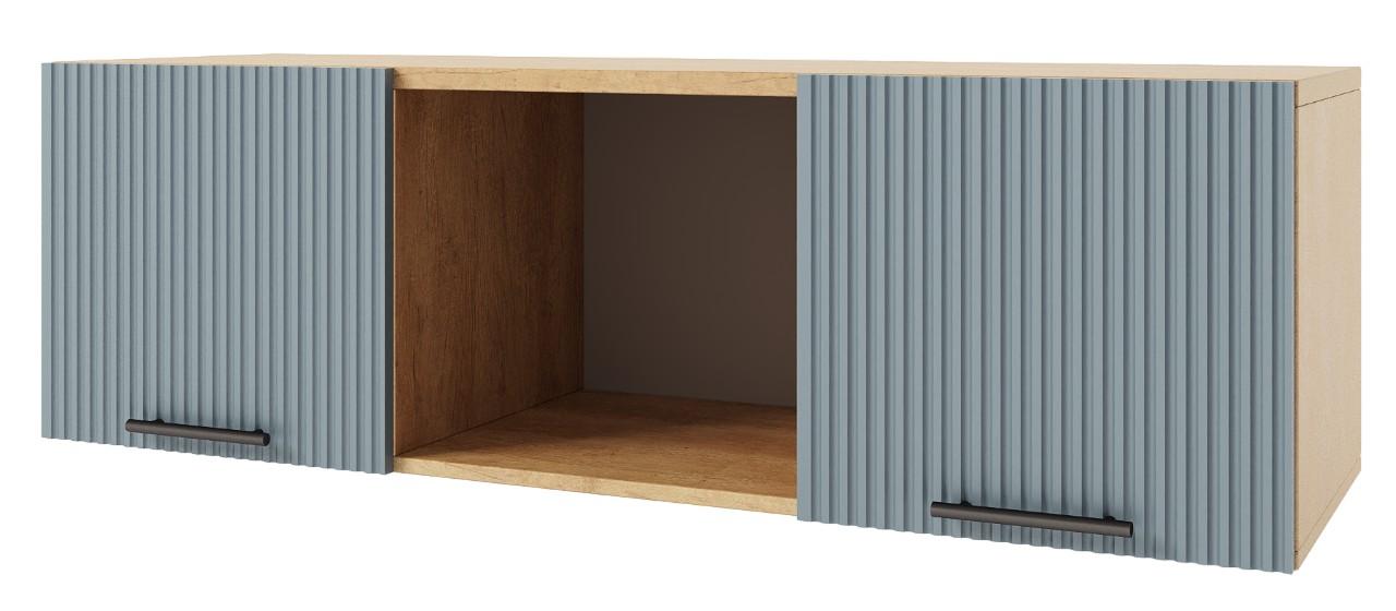 Полка на стену ML Mobila Вельвет №5 1500 Золотой Дуб/Лагуна Софт