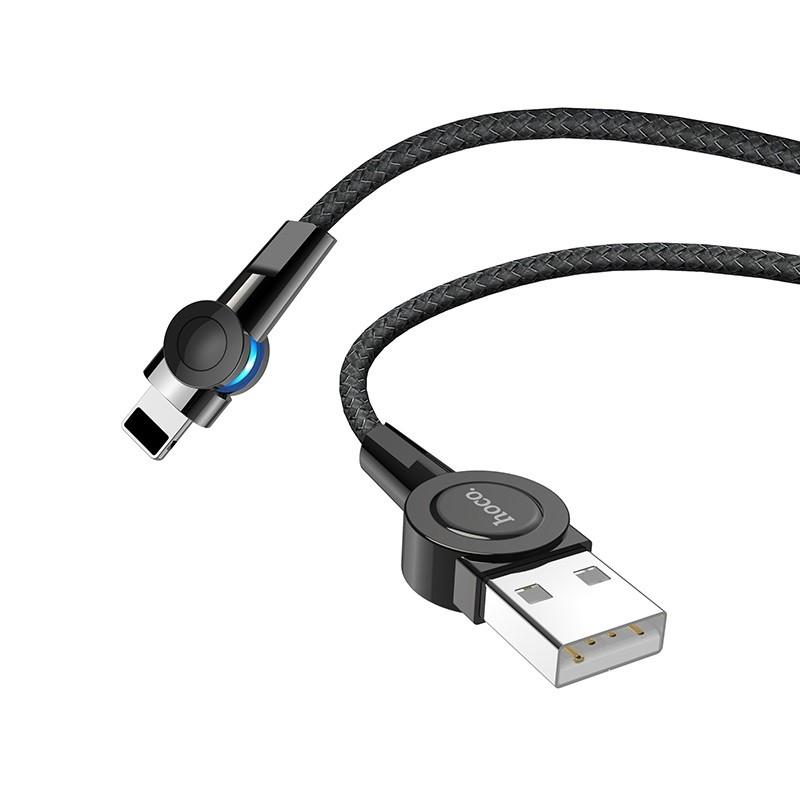 USB-кабель HOCO Lightning S8 Magnetic charging 1.2m Black