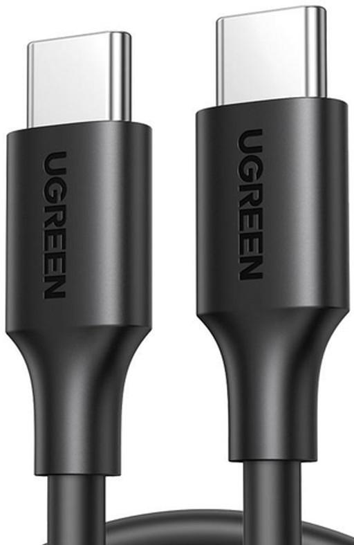 USB сablu Ugreen Type-C to Type-C TPE 1m 480Mbps 3A 60W US286 Black