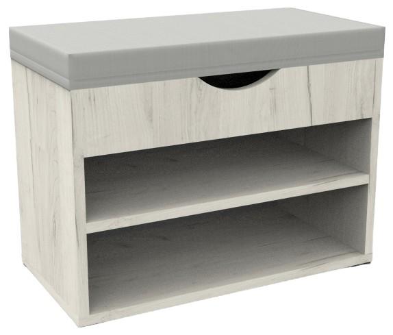 Обувница ML Mobila МЛ-5 Дуб Крафт Белый (Бежевый)