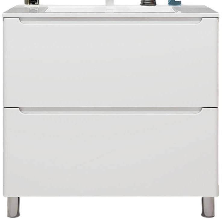 Dulap sub lavoar Bayro Bergamo Alb Mat 1000