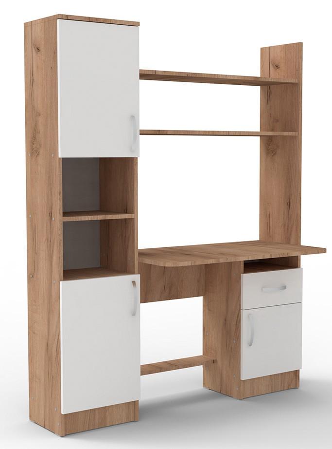 Письменный стол ML Mobila МЛ-7 (1400) Дуб Золотой/Белый