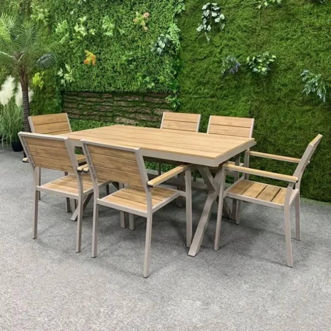 Set mobila de gradina VLM Polywood (Gray/Brown)