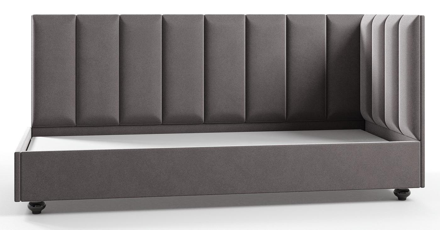 Детская кровать ML Mobila Шарм 5 правый (90x200) Темно-Серый