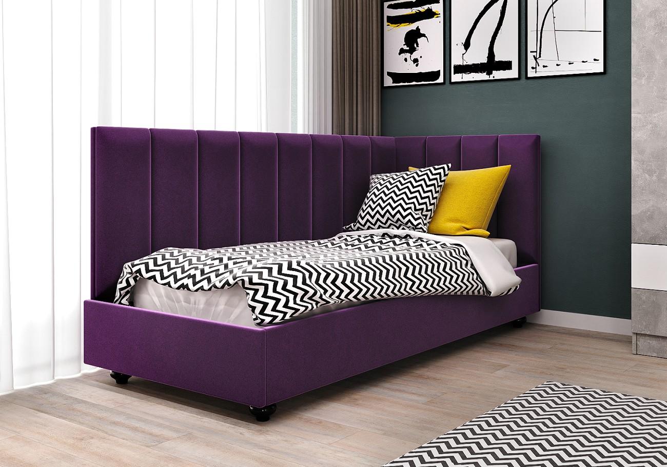 Детская кровать ML Mobila Шарм 5 правый (90x200) Фиолетовый