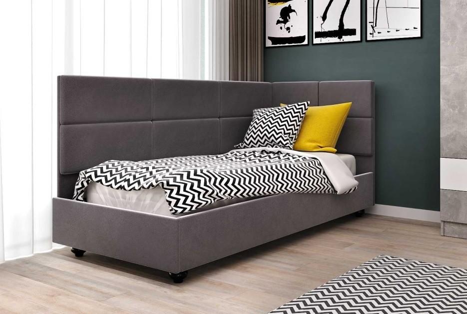 Детская кровать ML Mobila Шарм 6 правый (90x200) Темно-Серый