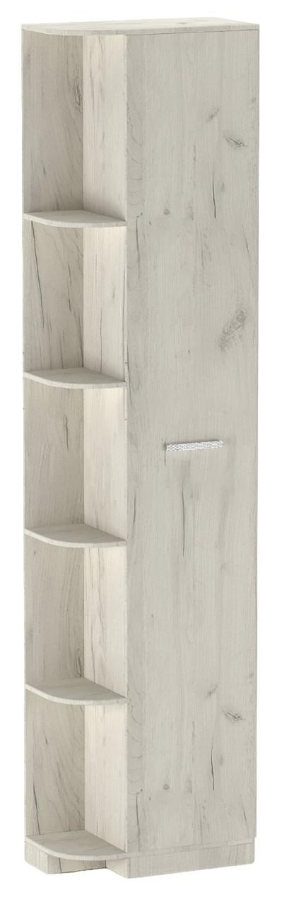 Шкаф пенал ML Mobila Гамма №10 Дуб Крафт Белый/Серый