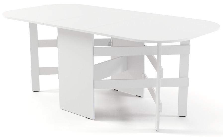 Стол ML Mobila Овал (1000x2000) Белый