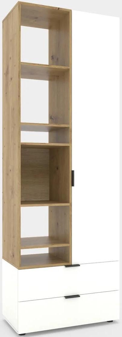 Dulap Nex Home A001L Alb/Stejar Artisan (Maro)