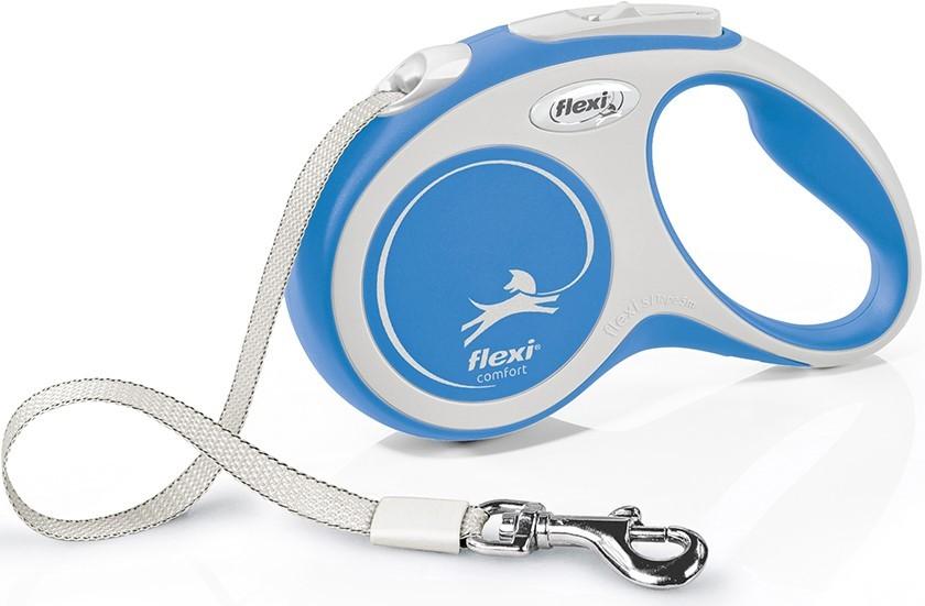 Ham pentru caini Beeztees Flexi New Comfort Tape Blue 5m (756918)