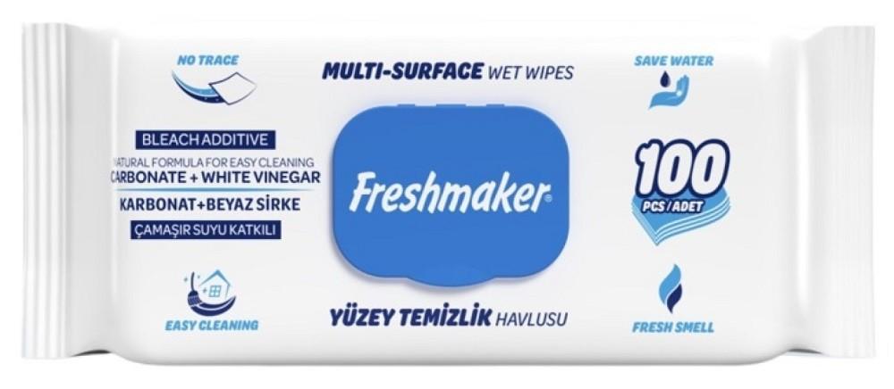 Влажные салфетки Freshmaker Multi-Surface Blue 100pcs