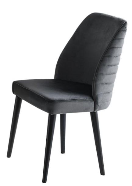 Scaun Necoline Tutku Gri Inchis / Negru