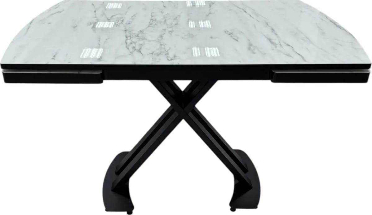 Masa MG-Plus Belgrad Marmo High Gloss / Negru