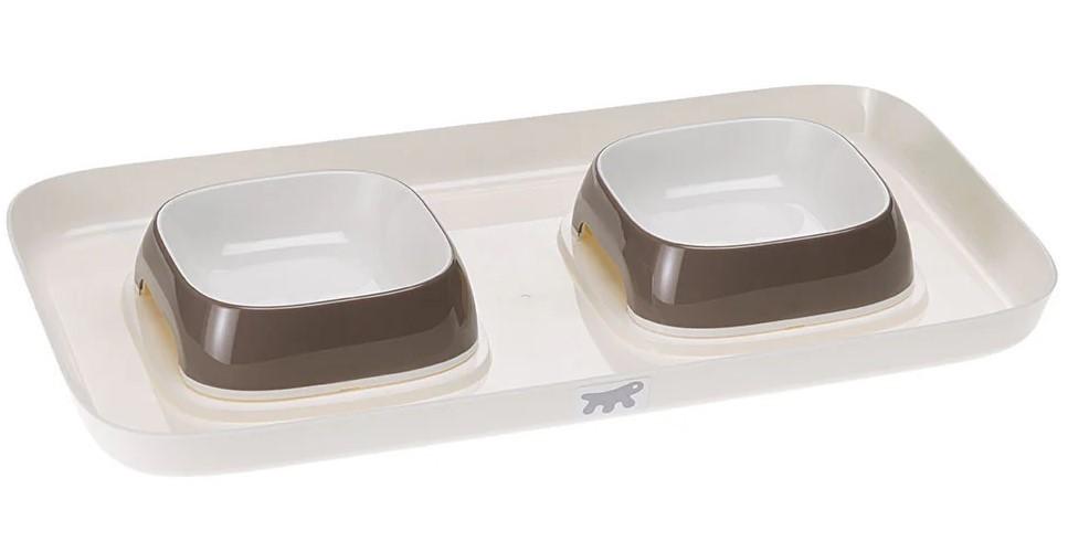 Миска для собачьего корма Ferplast Glam Tray Dove Grey XS
