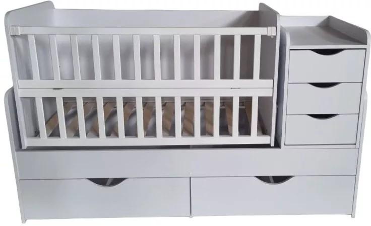 Patut copii Eucalyptus Larry Premium Transformer (DS-1001) White