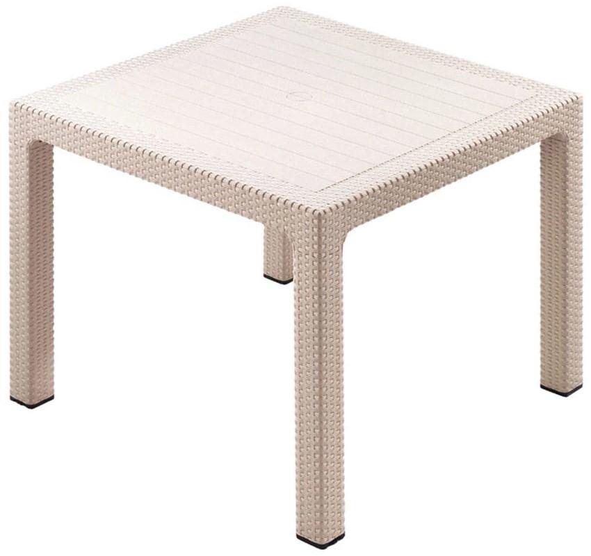 Masa de gradina Heniver Rattan 90x90 Cappuccino