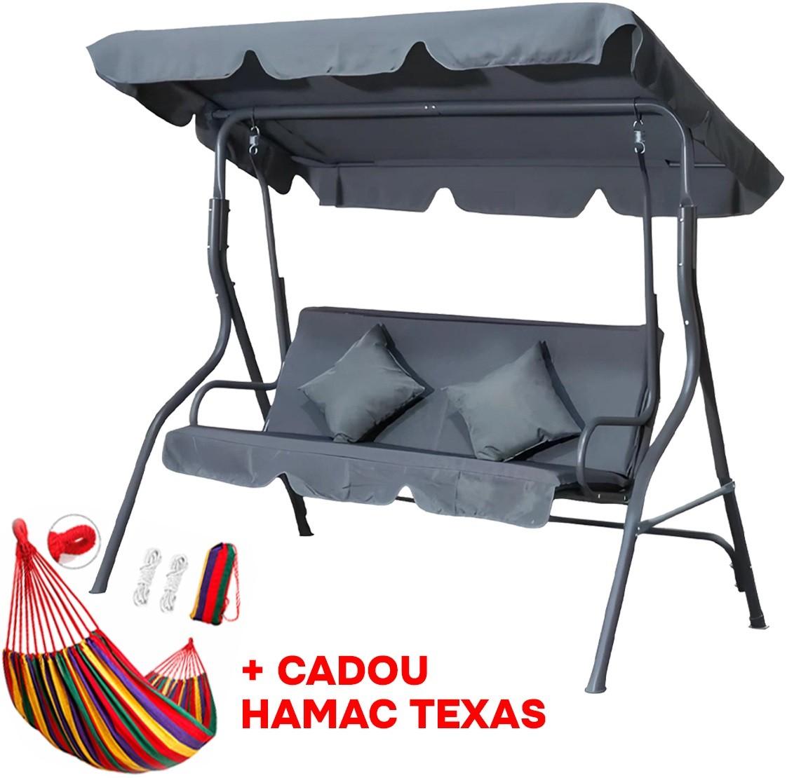 Leagan balansoar Waltz RODOS (gri) + Hamac TEXAS