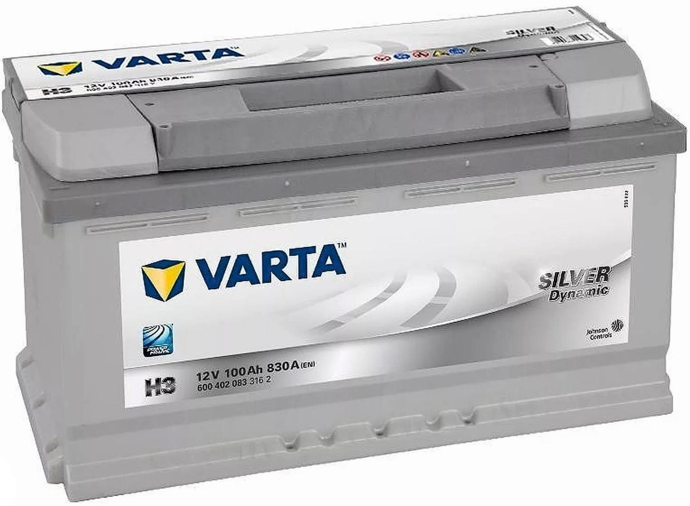 Аккумулятор Varta Silver Dynamic H3 100Ач 830А