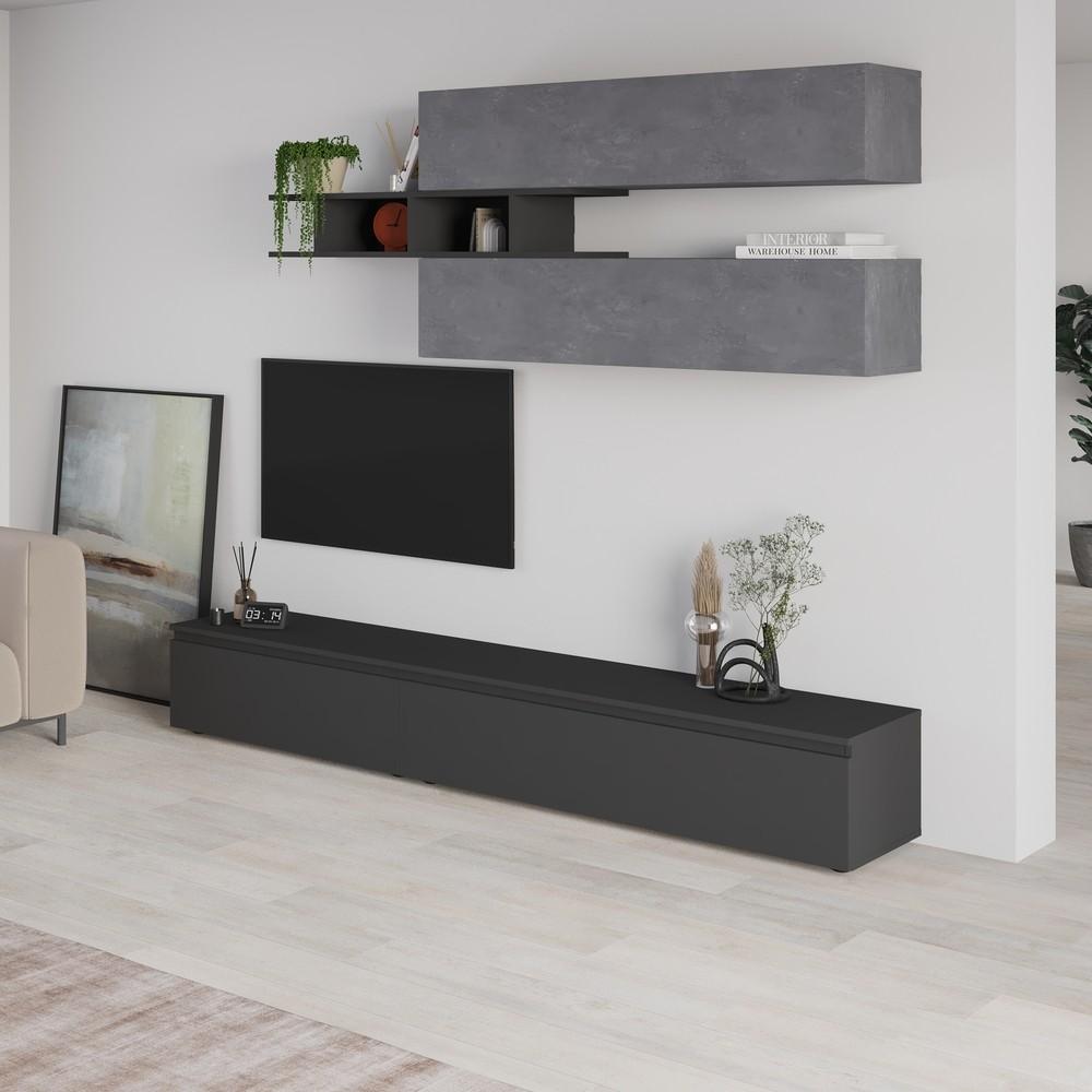 Стенка DECO Venus Anthracite / Retro Grey (Серый)