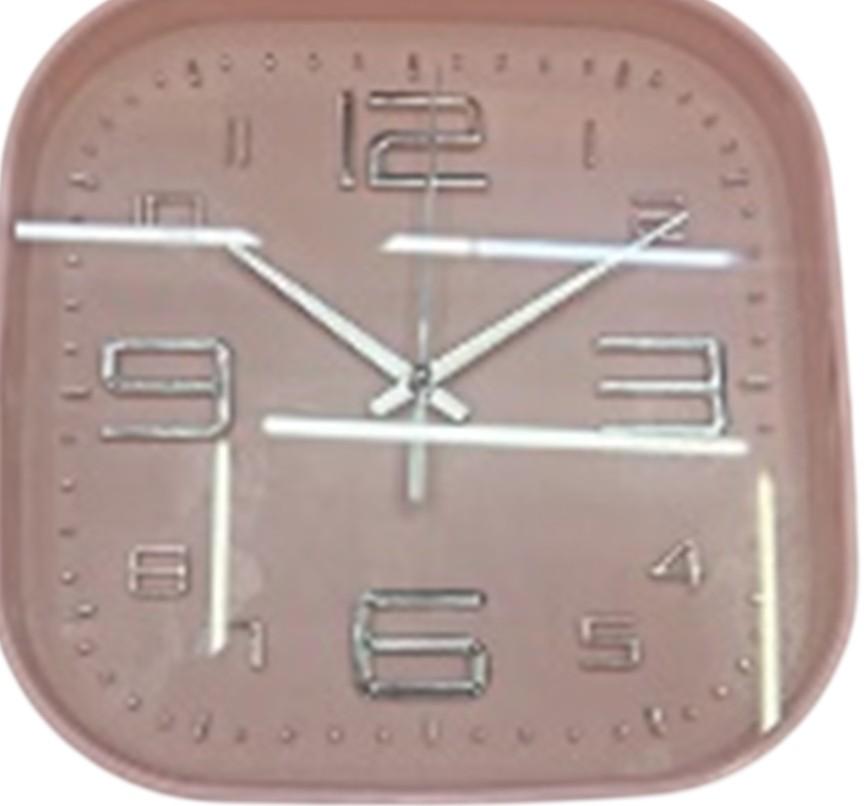 Настенные часы VLM 22x22x4 Pink
