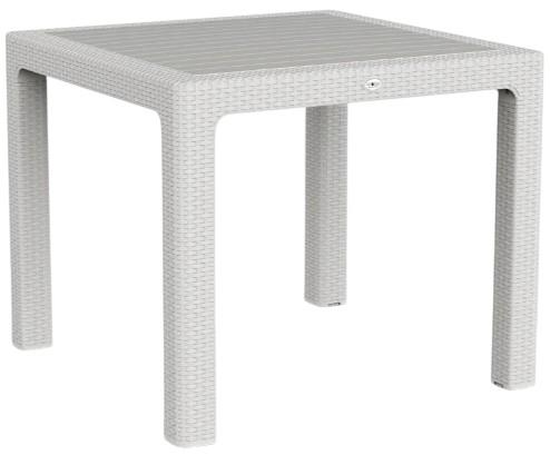Стол садовый Capissi Rattan 90x90 Белый