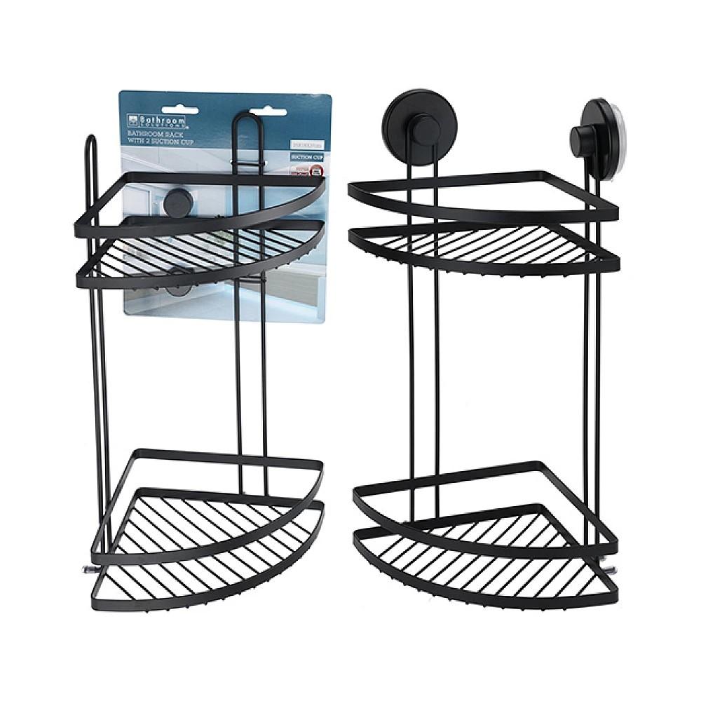 Raft pentru baie VLM 2 nivele pe ventuze Bathroom 25X18X37 cm