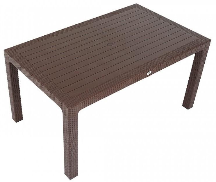 Masa de gradina Sonmez Elit Rattan 90x150  Maro