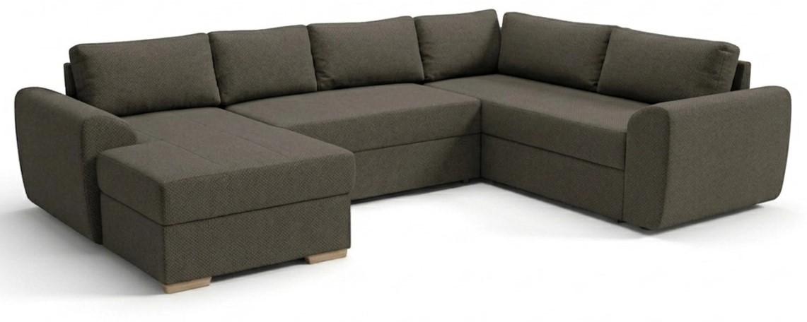 Canapea coltar Embawood Madrid (stânga) Soro 24 (Maro)