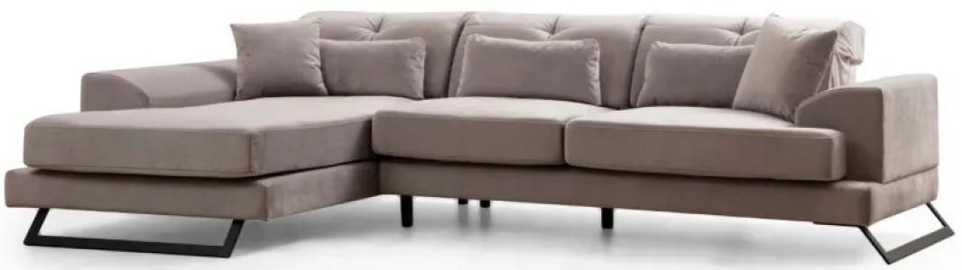 Угловой диван Trendy Frido Left (Chl+3R) - Светло-серый