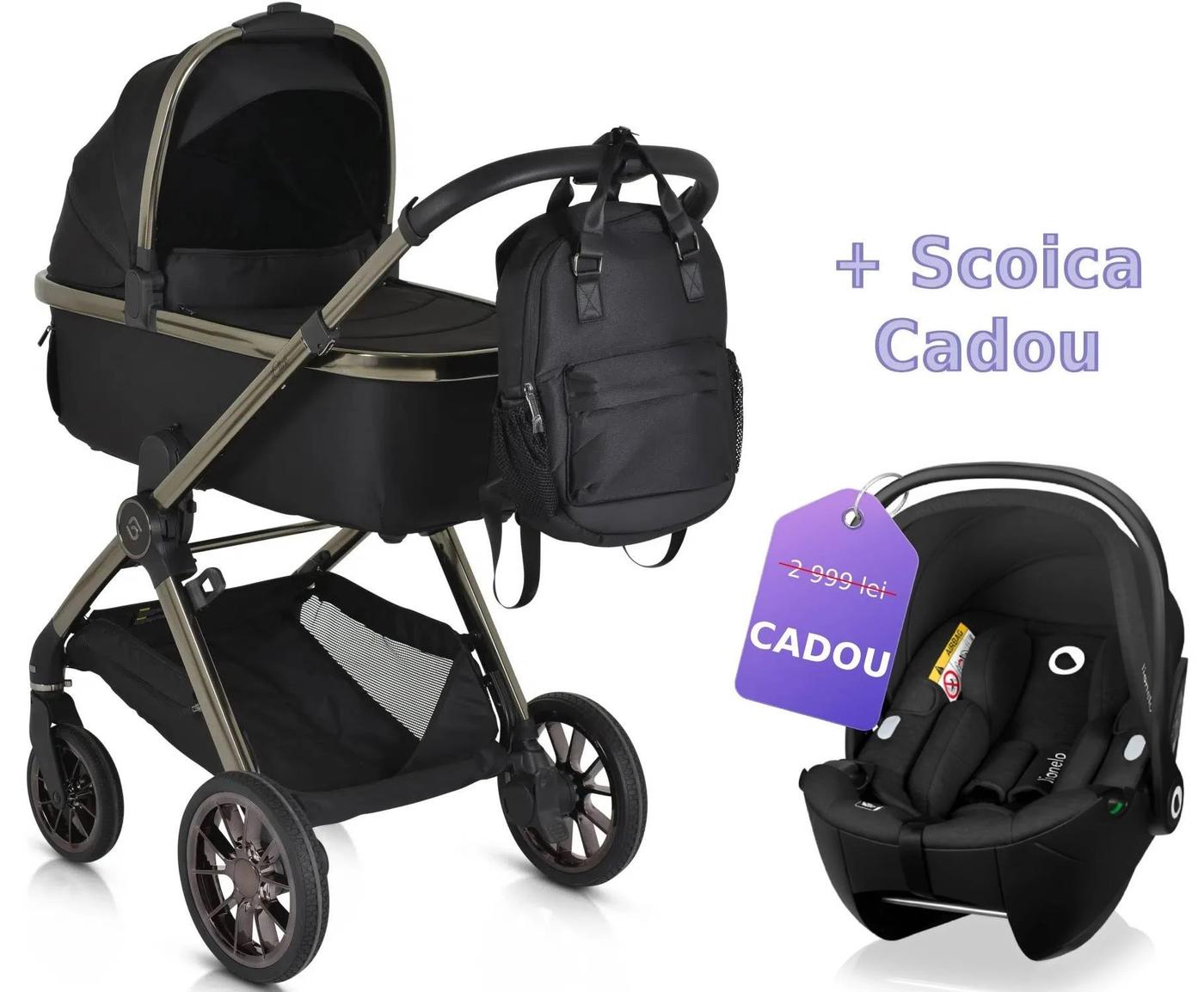 Коляска 2 в 1 Moni iClick Black