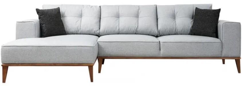 Canapea coltar Trendy Montana (Chl+3R) Gri Deschis