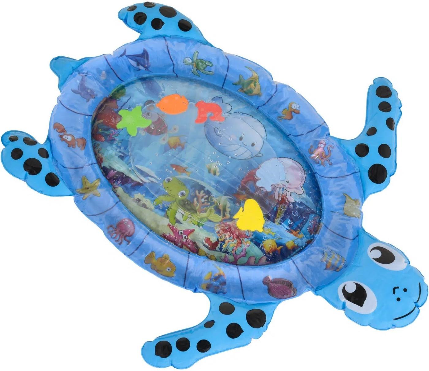 Covoras de joaca copii Moni Turtle Blue