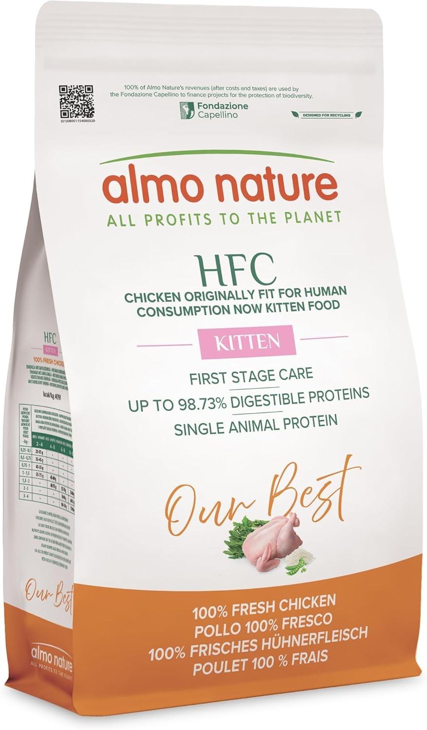 Hrana uscata pentru pisici Almo Nature HFC Our Best Kitten Fresh Chicken