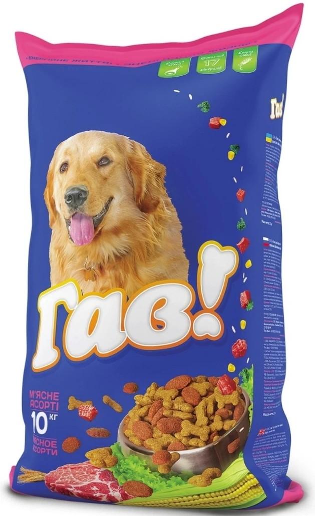 Сухой корм для собак Гав Adult Meat&Rice 10kg