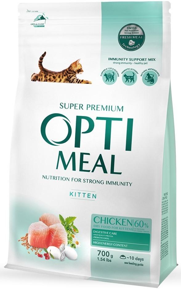 Сухой корм для кошек Optimeal Kitten Chicken 700г