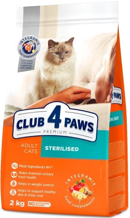 Сухой корм для кошек Club4Paws Adult Cats Sterilised 2кг